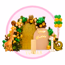 Teddy bear theme birthday decoration for baby girl